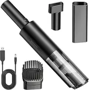 Ninonly Cordless Handheld Vacuum, Portable Car Vacuum Cleaner 9000PA Suction Rechargeable with USB Charge, High Power Hand Held Vacuum Cleaner for Home Office Pet Black