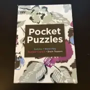*New Sealed* Pocket Puzzles - Sudoku, Word Play, Number Crunch, Brain Teasers