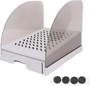 Adjustable Cat Litter Ramp for Elevated Cat Litter Box, Litter Trapper Litter Box Ramp with Filter Function, Drawer Baffles, Adjustable Height, Litter Collection Stairs (Gray)