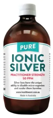 Colloidal/Ionic Silver 50PPM Practitioner strength Anti-Microbial