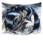 Stormchaser Cliff Dragons Tapestry
