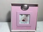 PHOTO FRAME CEO CHIEF EXECUTIVE OFFSPRING Mud Pie New w/Gift Box Pink Wood