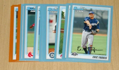 2010 Bowman blue/orange rookie 16-card lot /520 /250