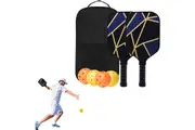 Pickleball Rackets Set Fiberglass Surface Pickleball Paddles with Balls and Carry Bag-Style 2