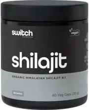 Switch Nutrition Shilajit Organic Himalayan Shilajit 8:1 60 Caps