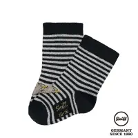 在飛比找momo購物網優惠-【STEIFF】熊頭童裝 熊頭條紋襪子(配件)