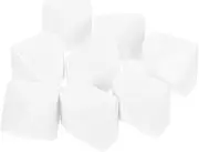 BCOATH 8pcs Blank Dice for Teaching Props DIY Game Dice for Family Party Play Lightweight Easy to Handle for Creative Learning Activities