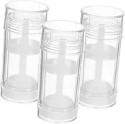 Healeved 3pcs Portable Lip Gloss Containers Travel Friendly Empty Holders with Leak Resistant Design for Cosmetics Toiletry Bag and Space Saving