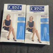 EMPTY BOXES Jobst Womens UltraSheer 15-20 mmhg Black Waist CT EMPTY BOXES