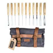 Wood Carving Tools Set of 12 Wood Chisels - Glides Through Wood Like Butter -...