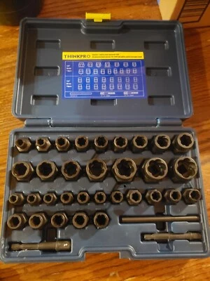 Bolt Extractor Kit,35PCS Nut Extractor Socket Set,Impact Bolt & Nut Remover