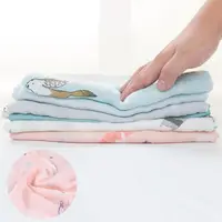 在飛比找momo購物網優惠-【Muslin tree】雙層紗布包巾竹纖維新生兒蓋毯寶寶包