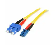 StarTech.com 1m Fiber Optic Cable - Single-Mode Duplex 9/125 - LSZH - LC/SC - OS1 - LC to SC Fiber Patch Cable - First End: 2 x
