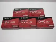 5 Sony HDV mini DV HD tape DVM-63HDR for VX700 VX2100 VX2000 VX1000 TRV950 cam