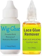 2 Pack Tape in Extension Adhesive and Residue Remover Hair Extension Tape Remover Fast Acting Hair Extensions Wig Glue Remover Tape in Extension Lace Glue Remover