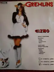 RARE VINTAGE SEXY GIZMO GREMLIN HALLOWEEN COSTUME COLLECTABLE - ADULT L - NEW