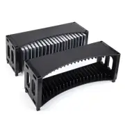 Alavisxf Stackable CD Storage Rack - 2 Pack ABS Organizer Holds 40 Slim CD