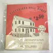 Vintage 1978 Victorian Doll House Pattern by Americana Models Unused and New