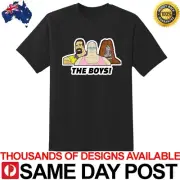 BIG LEZ SHOW THE BOYS Premium Black Shirt Cotton TShirt Tee Aussie Funny Sassy