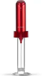 Rechargeable Milk Frother Handheld, Coffee Handheld with Cherry Red