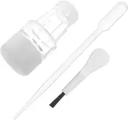 Vaguelly 1Set Scalp Oil Applicator Comb Refillable Hair Fluid Massager for Home Salon Use Durable Scalp Comb with Smooth Surface Convenient Hair Care Tool