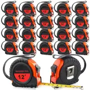 20 Pieces 12 Feet Tape Measure Retractable Measurer with Fractions