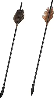 EXHUMKY 2Pcs Funny Toss Arrow Durable Pot Tossing Arrows for Safe Outdoor Game for Hand Eye Coordination Playtime Activity
