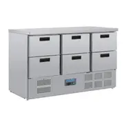 Polar G-Series Six Drawer Counter Fridge - Under Bench Fridges (GH226-A) - GH226-A