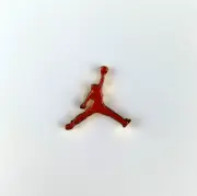 NIKE Red Air Jordan Jumpman Enamel Metal Brooch Badge Lapel Pin Swoosh