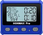 HONMAX 8100 Professional Interval Timer and Stopwatch, Backlight, USB-C Charged, Clock (Blue)