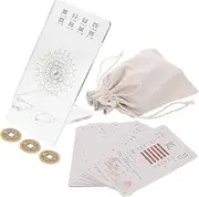 NAMOARLY Complete Paper Cards Set 64 Hexagrams Ancient Chinese Divination Tool Learning Kit for Reading