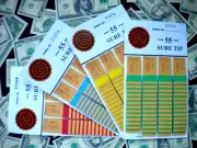 ( 4 Lot ) * 55 SURE TIP BOARDS {0-0 to 9-9} SPORT SCORES Pull Tab Jar Tickets