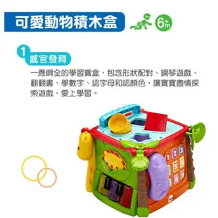 Fisher-Price 費雪 可愛動物積木盒【宜兒樂】