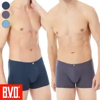 在飛比找PChome24h購物優惠-【BVD】親膚透氣天然彈性棉三片式平口褲