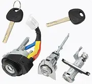 PEIKEDA Fit for Hyundai Sonata 8 with 2Pcs Key Trunk Lock Ignition Lock Left Door Lock Cylinder S826 OEM Full Set Door Lock Cylinder