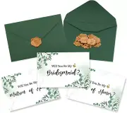 11 Sets Bridesmaid Proposal Cards Set Will You Be My Bridesmaid Cards Bridal Par