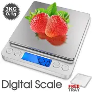3kg/0.1g Digital Scale Jewellery Precision Weight Electronic Milligram Micro Mg