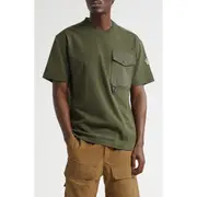 Moncler Logo Patch Cotton Pocket T-Shirt