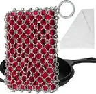 Herda 316L Cast Iron Chain Mail Scrubber for Skillets and Dutch Ovens