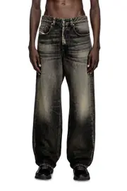 [Diesel] Diesel - Relaxed Jeans - 2001 D-Macro - Jeans - Man - Black 29 Black