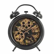 Large Newton Bell Moving Cogs bedside clock
