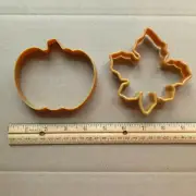 Pumpkin & Leaf Cookie Cutters Plastic
