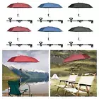 Beach Chair Umbrella with Clamp Waterproof 360 Degree Adjustable Sunshade
