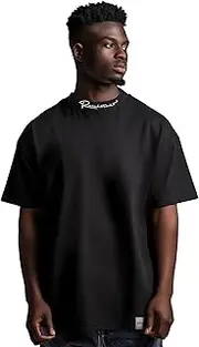 Reichstadt Modernes Oversized T-Shirt für Herren - Stylisches Basic mit Rundhalsausschnitt & Kurzen Ärmeln | Angenehmer Komfort, Hochwertige Verarbeitung | Modischer Schnitt & Patch-Design