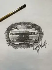 “SRT8”, sketch original art Forty2Twenty8comics one of a kind Signed by Artist