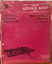NOS John Deere F950 Series Roller Harrows Operators Manual OM-A17834 A1