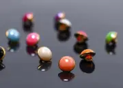 10 Faux Pearl Buttons Vintage Style Jewelry Making Sewing Supplies Assorted Lot