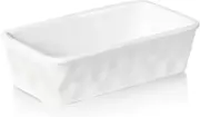 Ceramics Small Nonstick Baking Bread Loaf Pan, 8.5 X 4.6 Inch (White)