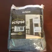 Eclipse Rowland Blackout Window Curtain Grommet Top 52" x 63" Blue 1 Panel