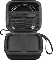 Elonbo Carrying Case for TP-Link Ultra-Portable Wi-Fi 6 AX1500 Travel Router, TL-WR1502X Portable Wireless WiFi Hotspot Router Storage Holder, Extra Mesh Pocket Fits Power Adapter USB Cable, Black